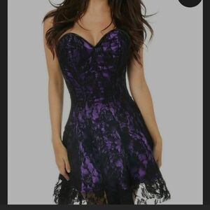 NWT DAISY CORSETS LAVISH PURPLE LACE CORSET DRESS SIZE 4X